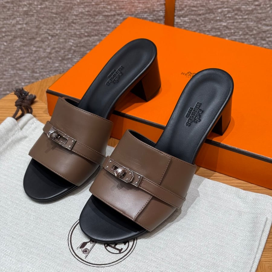 صندل جيجي كيلي بكعب عال هاند ميد Hermes 187 Gigi kelly SANDAL