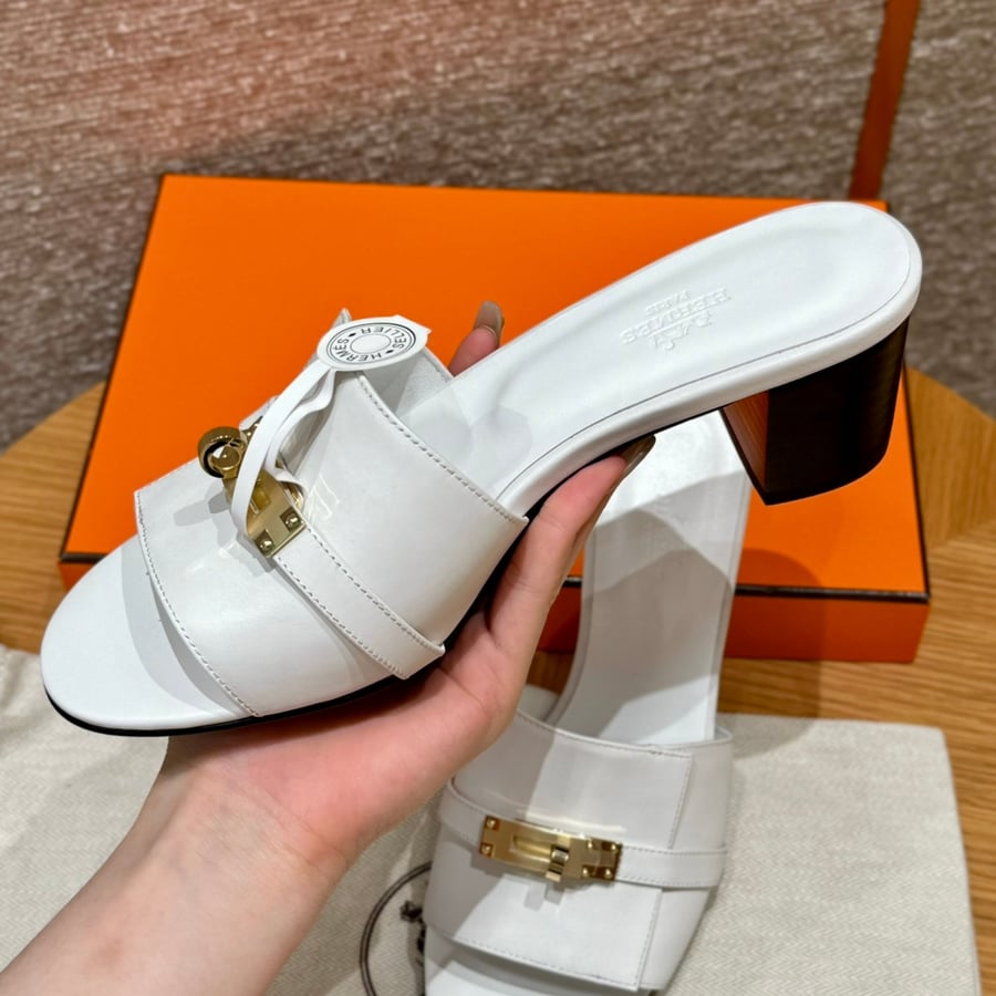 صندل جيجي كيلي بكعب عال هاند ميد Hermes 187 Gigi kelly SANDAL