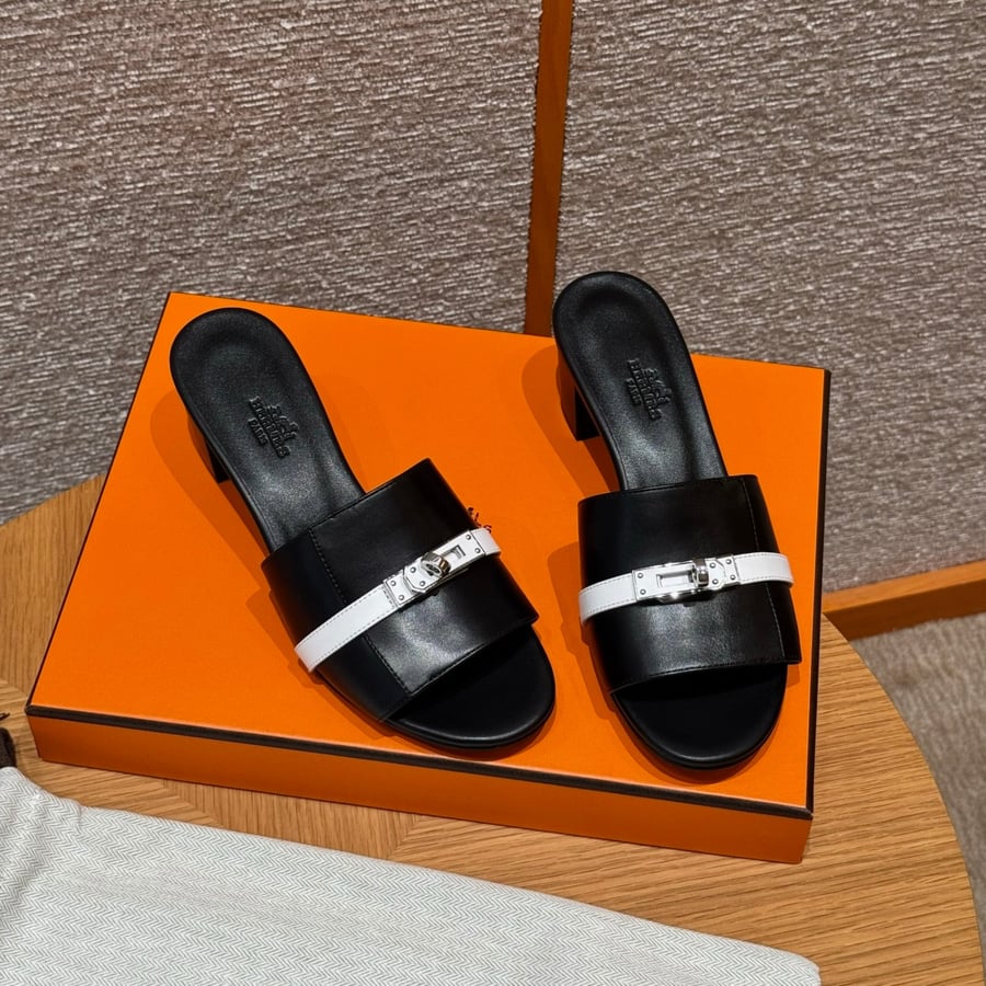 صندل جيجي كيلي بكعب عال هاند ميد Hermes 187 Gigi kelly SANDAL