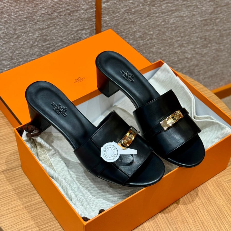 صندل جيجي كيلي بكعب عال هاند ميد Hermes 187 Gigi kelly SANDAL