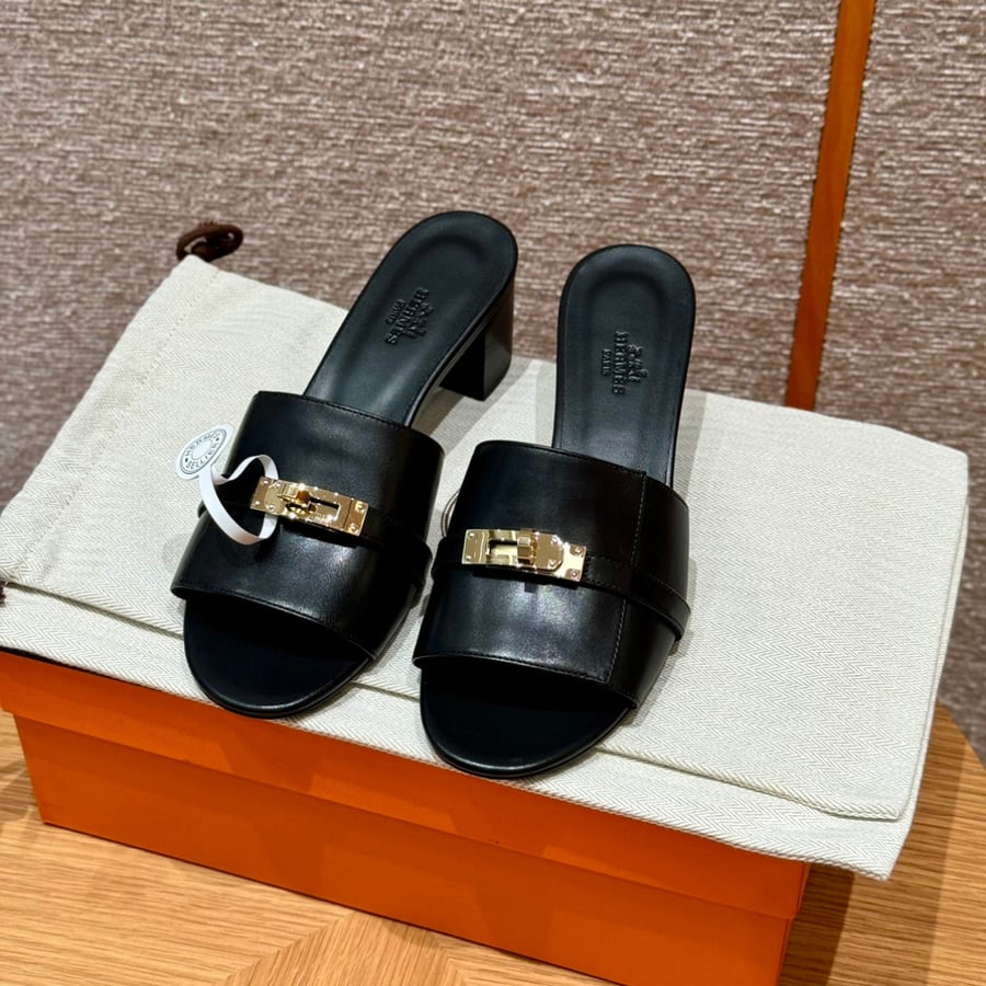 صندل جيجي كيلي بكعب عال هاند ميد Hermes 187 Gigi kelly SANDAL
