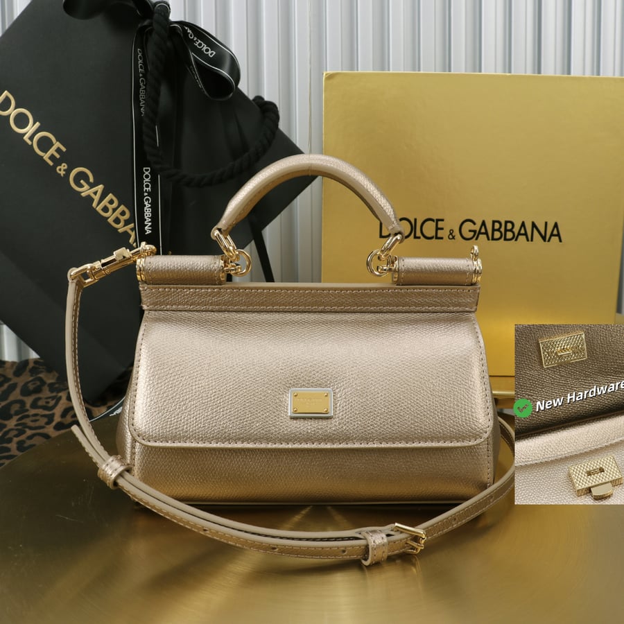 شنطة دولتشي اند غابانا قفل جديد مقاس Dolce and Gabbana Sicily 18