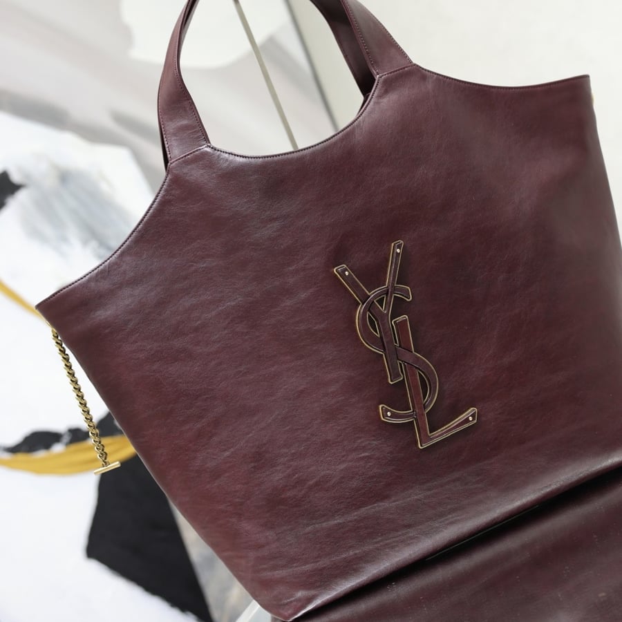 حقيبة سانت لوران حقيبة ICARE لون برغندي Saint Laurent