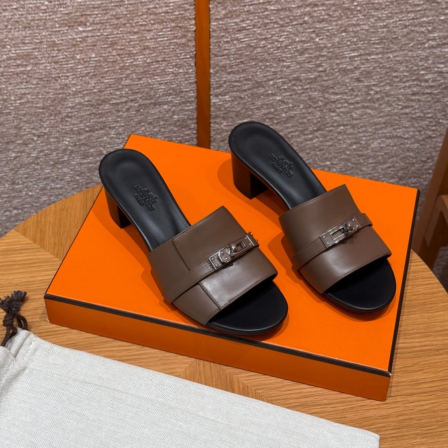 صندل جيجي كيلي بكعب عال هاند ميد Hermes 187 Gigi kelly SANDAL