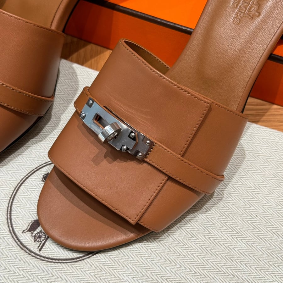 صندل جيجي كيلي بكعب عال هاند ميد Hermes 187 Gigi kelly SANDAL