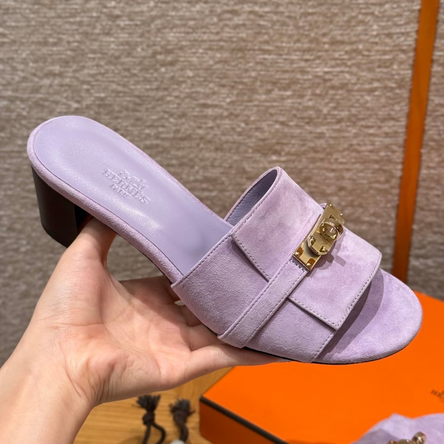صندل جيجي كيلي بكعب عال هاند ميد Hermes 187 Gigi kelly SANDAL