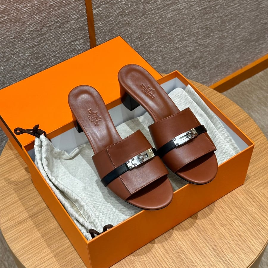 صندل جيجي كيلي بكعب عال هاند ميد Hermes 187 Gigi kelly SANDAL