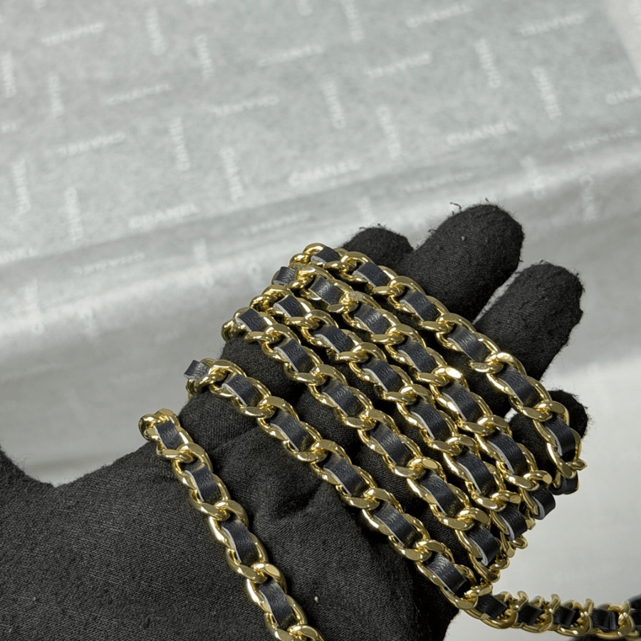 حقيبة شانيل لون جينز غامق Chanel 26s LP