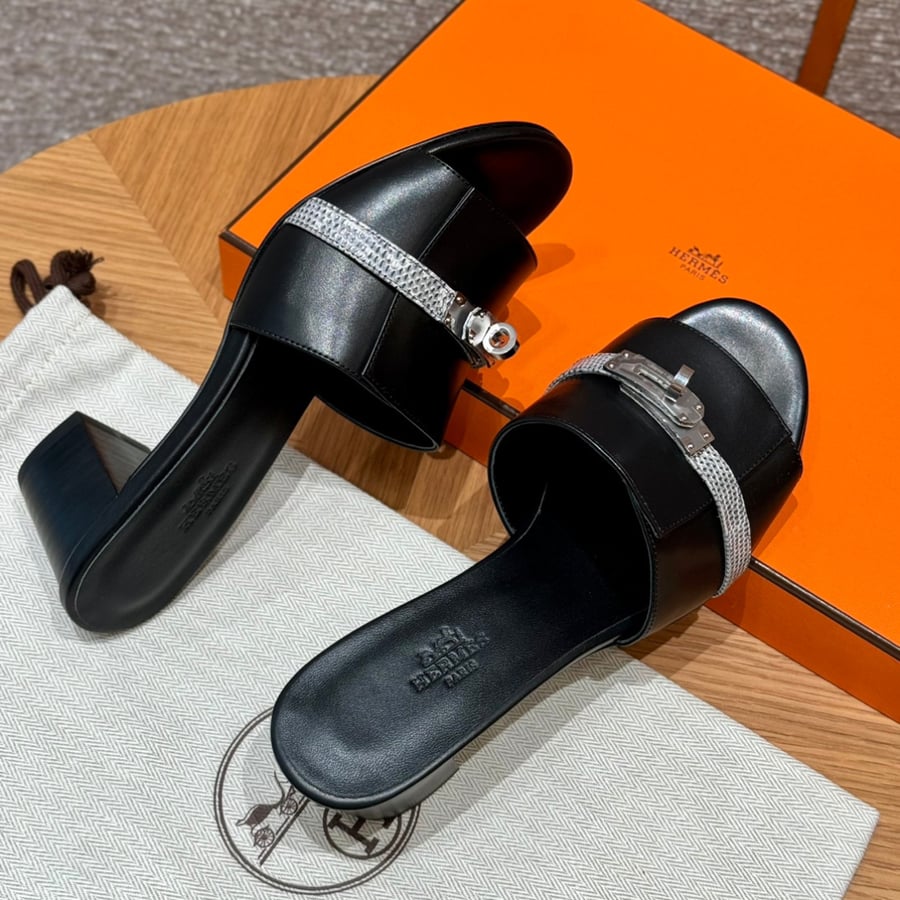 صندل جيجي كيلي بكعب عال هاند ميد Hermes 187 Gigi kelly SANDAL