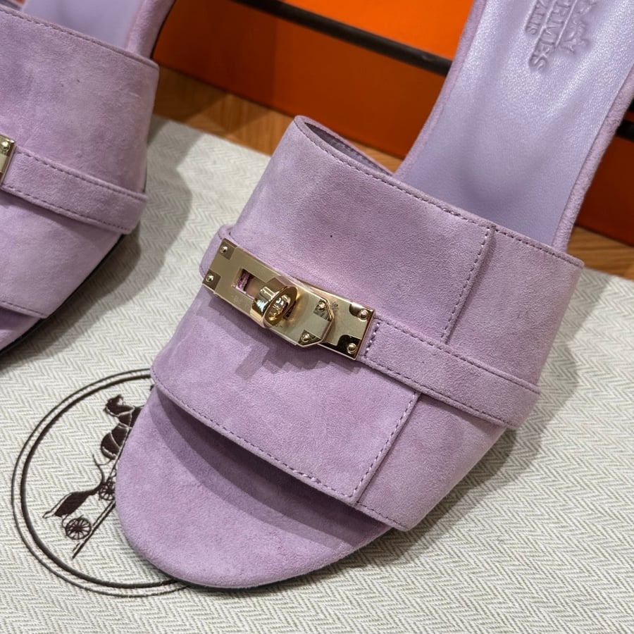 صندل جيجي كيلي بكعب عال هاند ميد Hermes 187 Gigi kelly SANDAL