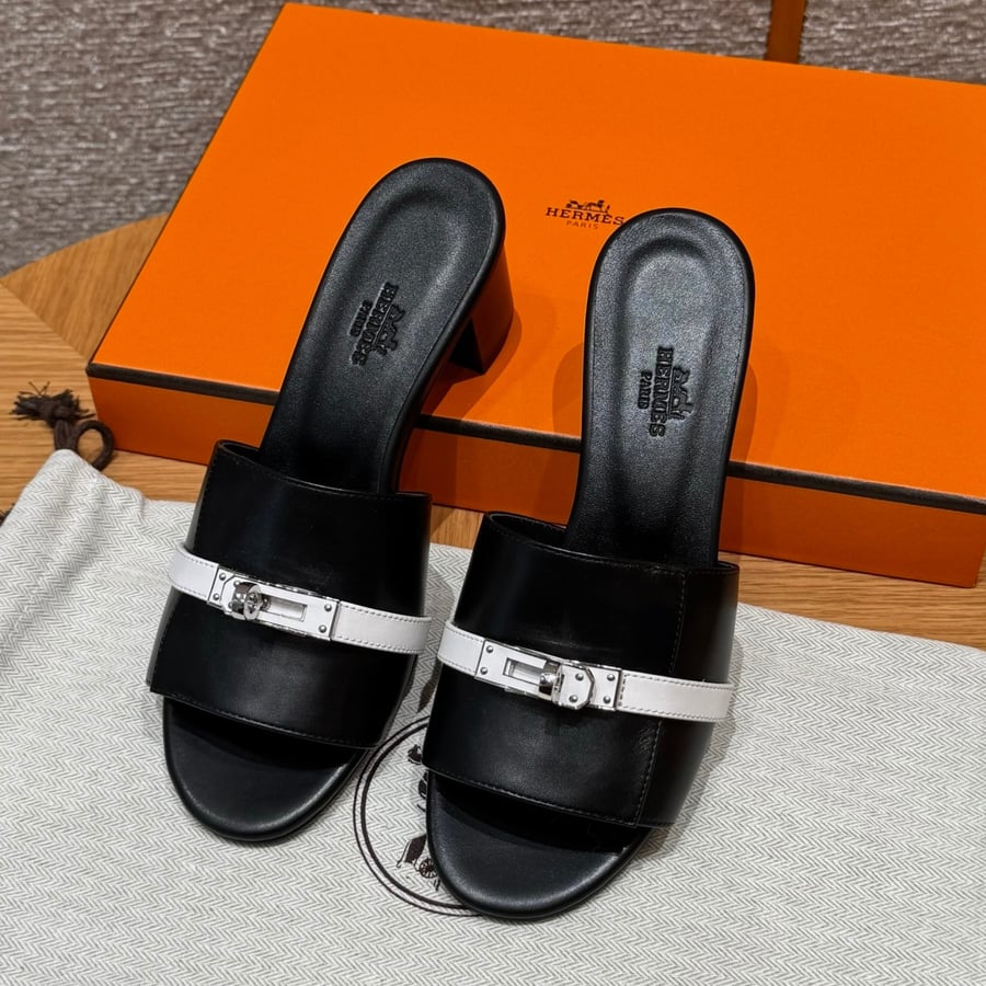 صندل جيجي كيلي بكعب عال هاند ميد Hermes 187 Gigi kelly SANDAL
