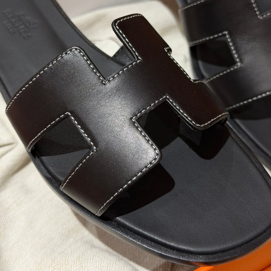 سليبر هيرميس اوران هاند ميد 181 Hermes Oran 89 Noir Black