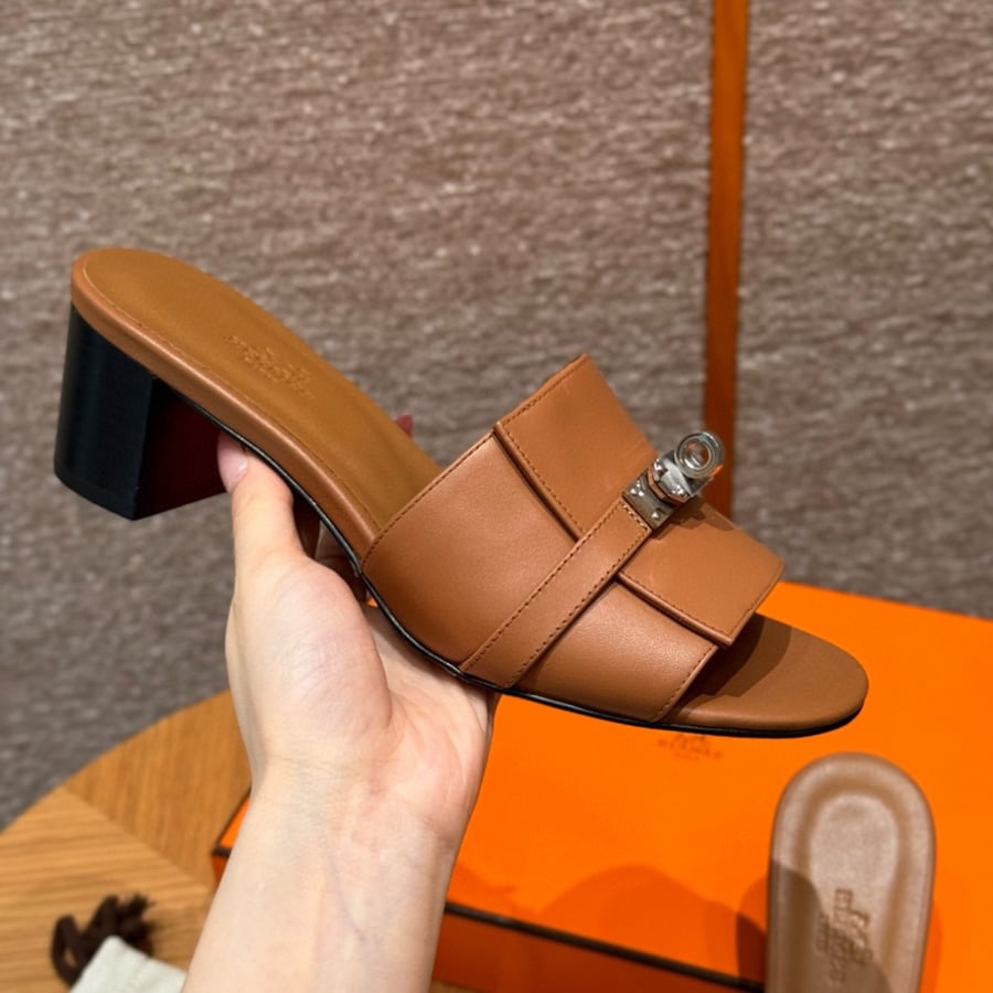 صندل جيجي كيلي بكعب عال هاند ميد Hermes 187 Gigi kelly SANDAL
