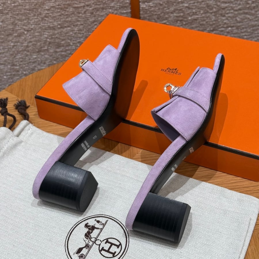 صندل جيجي كيلي بكعب عال هاند ميد Hermes 187 Gigi kelly SANDAL
