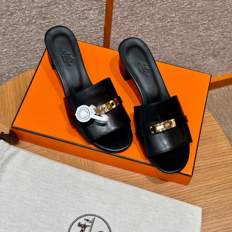 صندل جيجي كيلي بكعب عال هاند ميد Hermes 187 Gigi kelly SANDAL