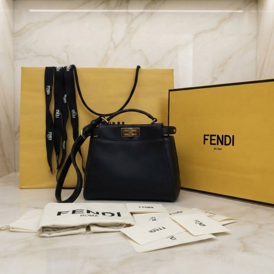 شنطة فيندي بيكابو اي سي يو ميني FENDI Mini My Peekaboo