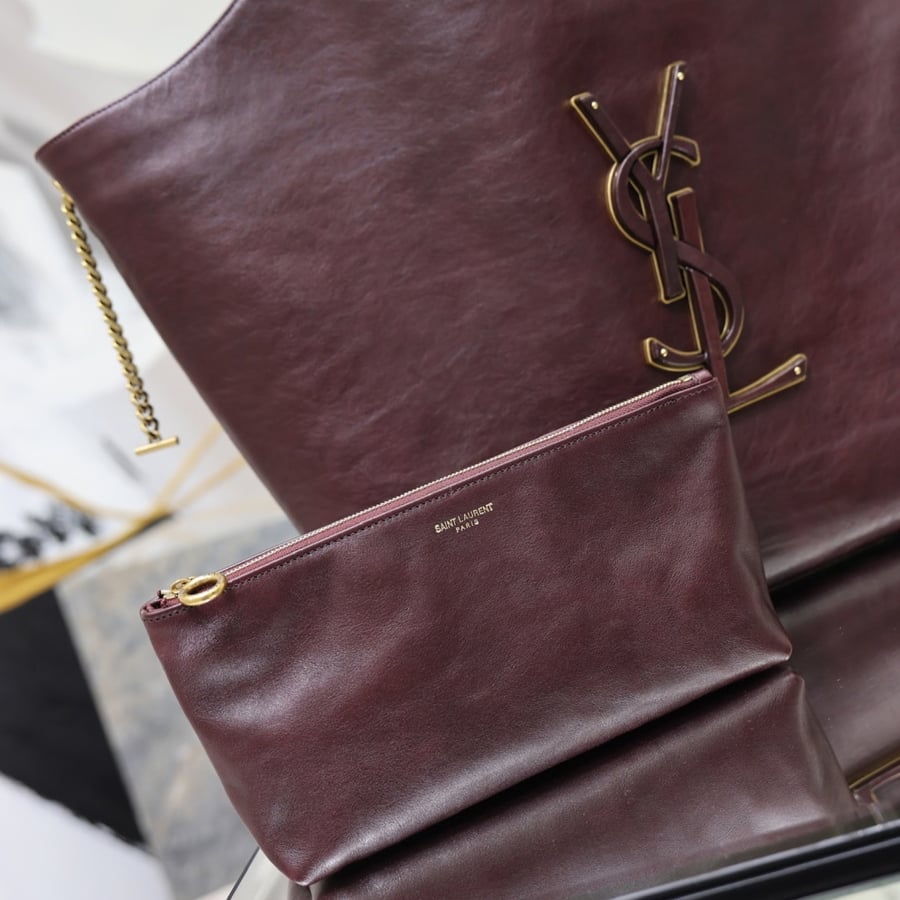 حقيبة سانت لوران حقيبة ICARE لون برغندي Saint Laurent