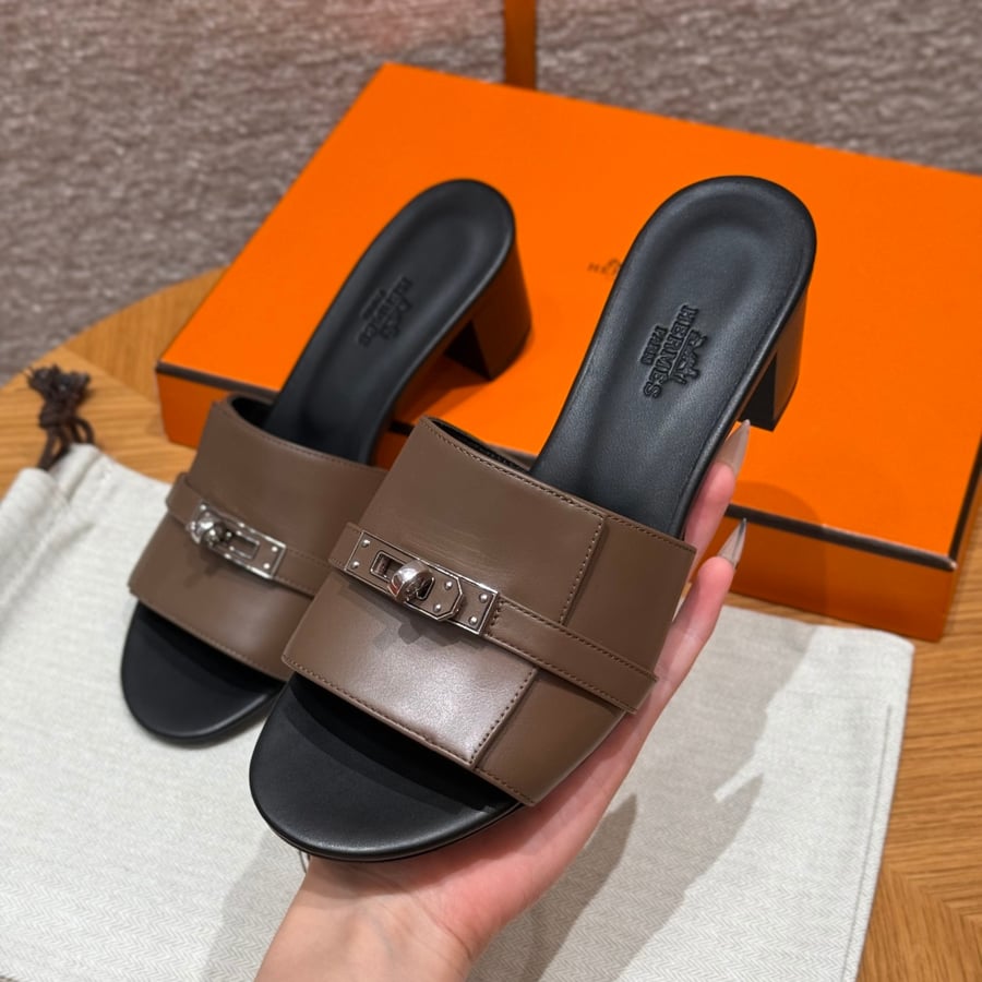 صندل جيجي كيلي بكعب عال هاند ميد Hermes 187 Gigi kelly SANDAL