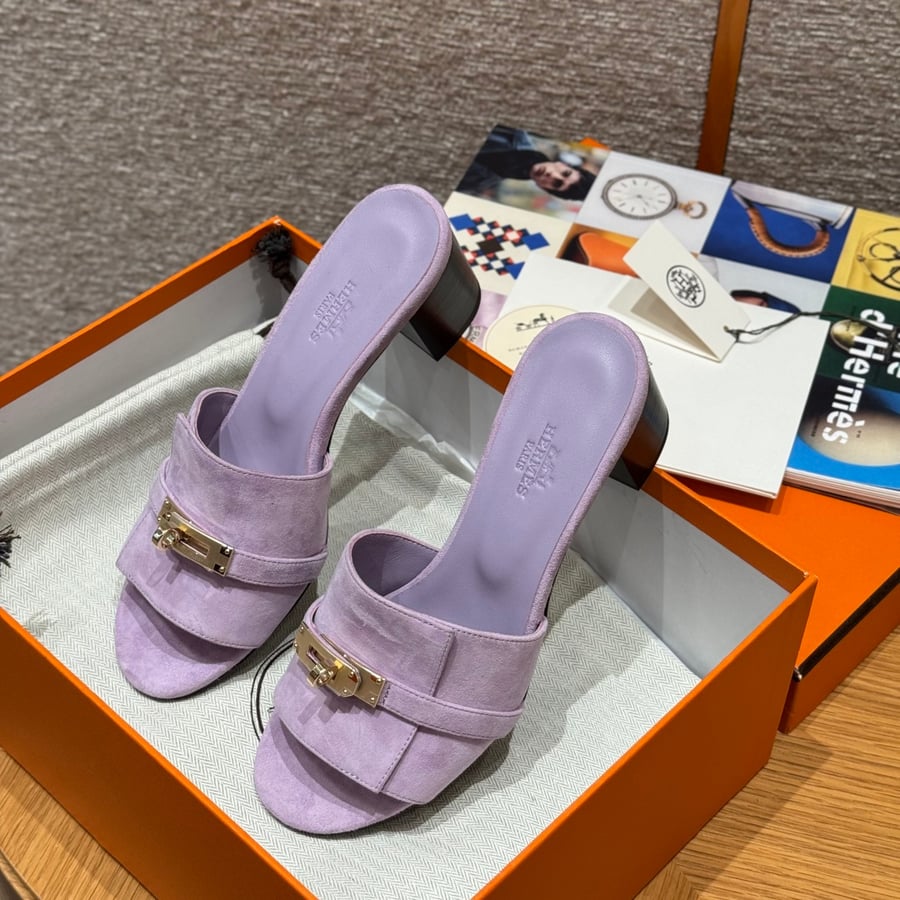 صندل جيجي كيلي بكعب عال هاند ميد Hermes 187 Gigi kelly SANDAL