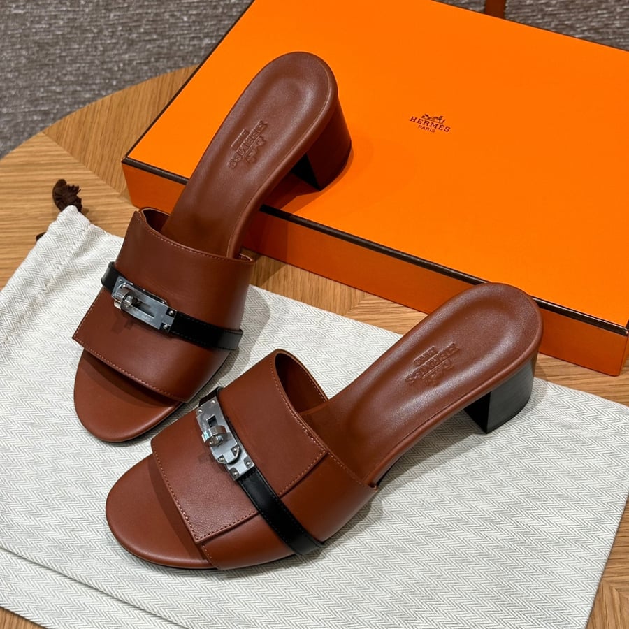 صندل جيجي كيلي بكعب عال هاند ميد Hermes 187 Gigi kelly SANDAL