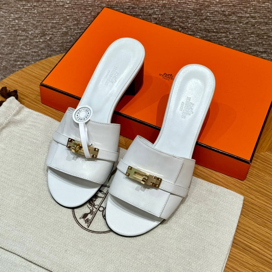 صندل جيجي كيلي بكعب عال هاند ميد Hermes 187 Gigi kelly SANDAL