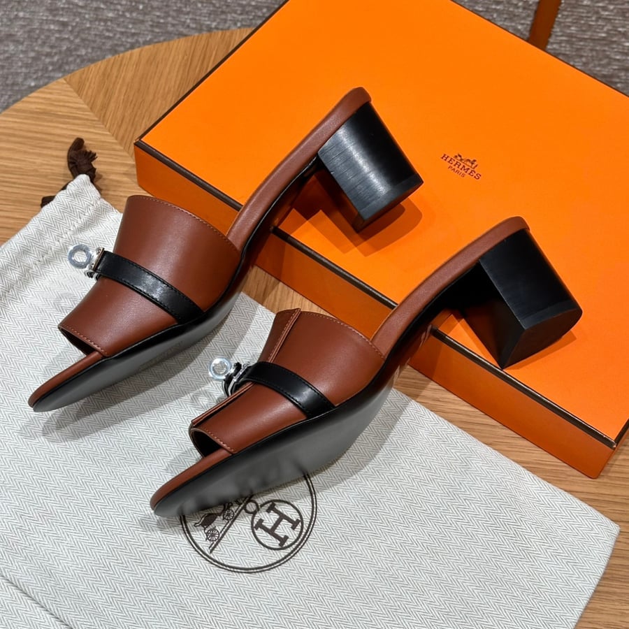 صندل جيجي كيلي بكعب عال هاند ميد Hermes 187 Gigi kelly SANDAL
