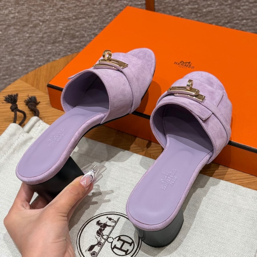 صندل جيجي كيلي بكعب عال هاند ميد Hermes 187 Gigi kelly SANDAL