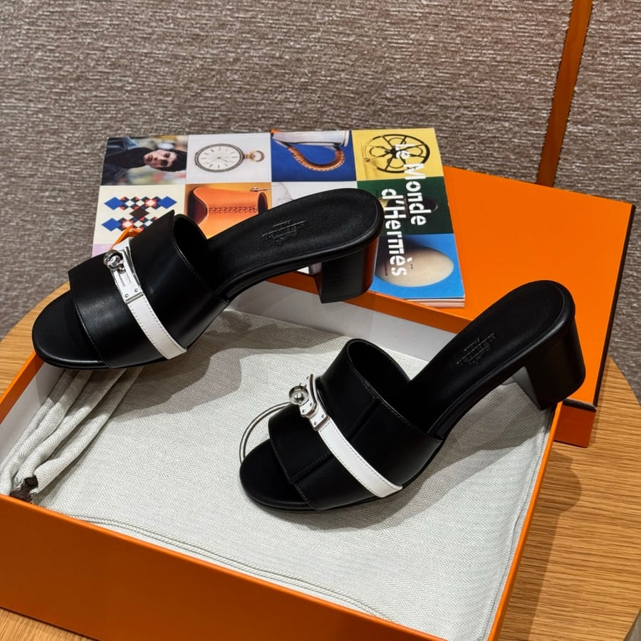 صندل جيجي كيلي بكعب عال هاند ميد Hermes 187 Gigi kelly SANDAL