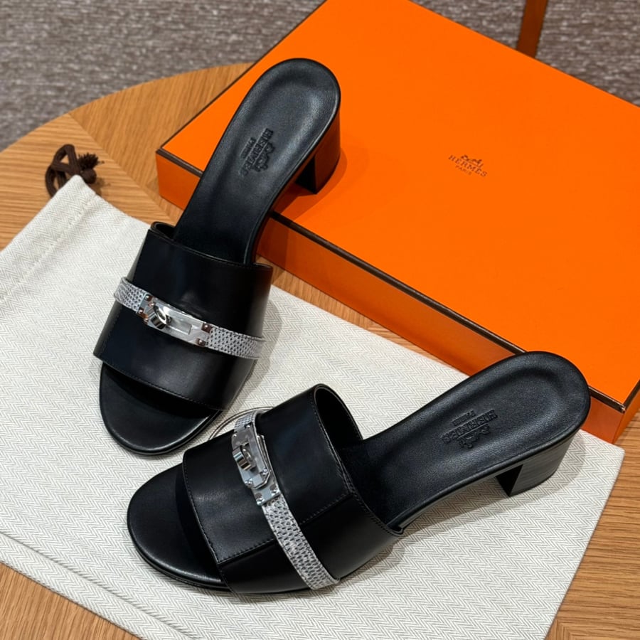 صندل جيجي كيلي بكعب عال هاند ميد Hermes 187 Gigi kelly SANDAL