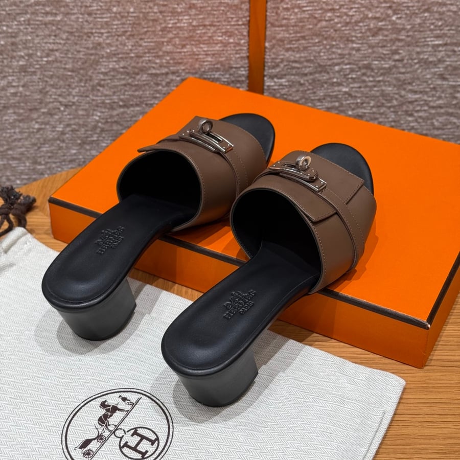 صندل جيجي كيلي بكعب عال هاند ميد Hermes 187 Gigi kelly SANDAL