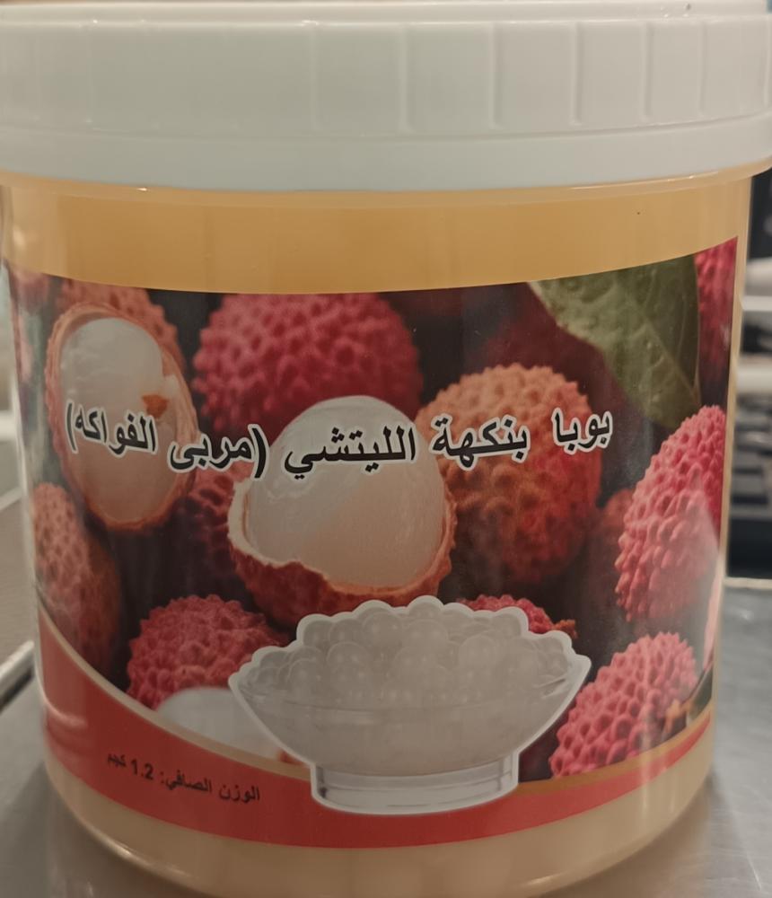 بوبا بنكهة الليتشي (مربى الفواكه) ١.٢