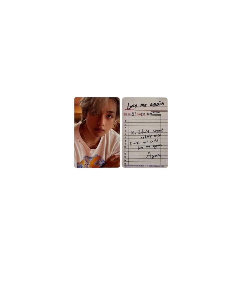 BTS V Official Photocard