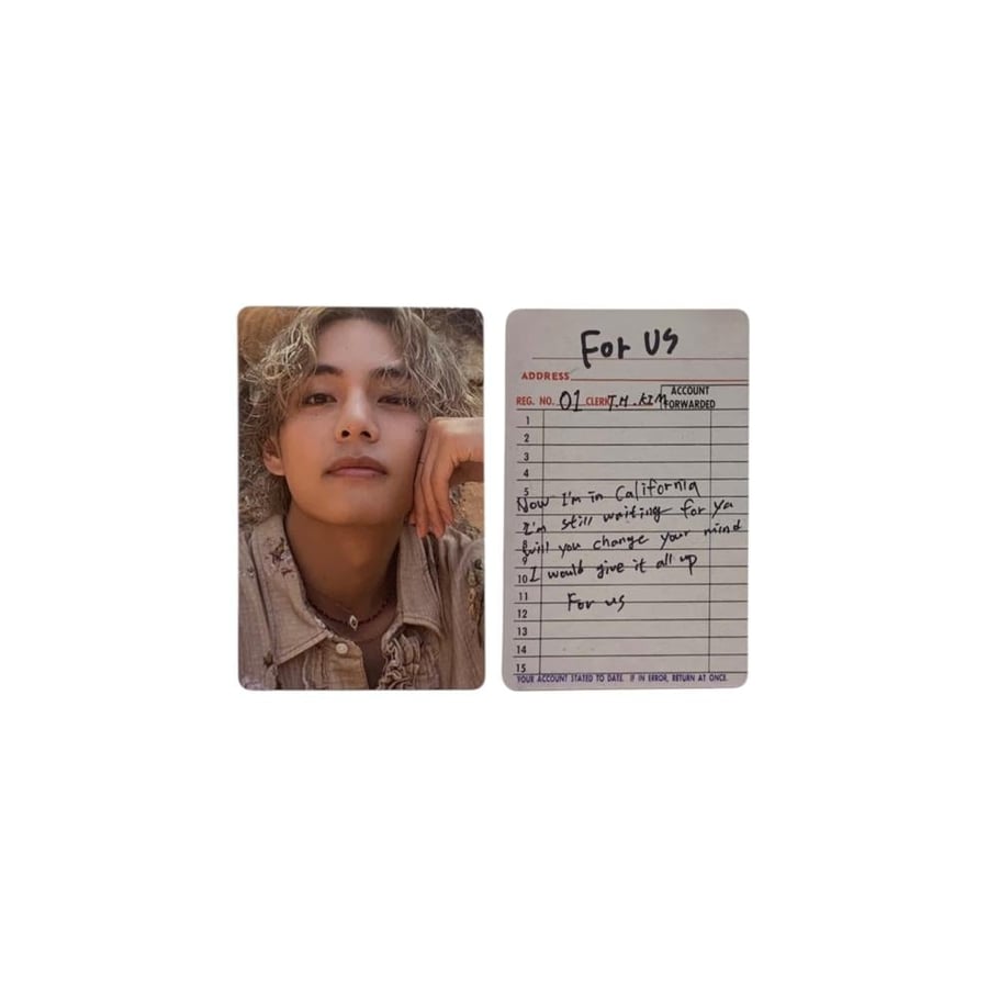 BTS V Official Photocard