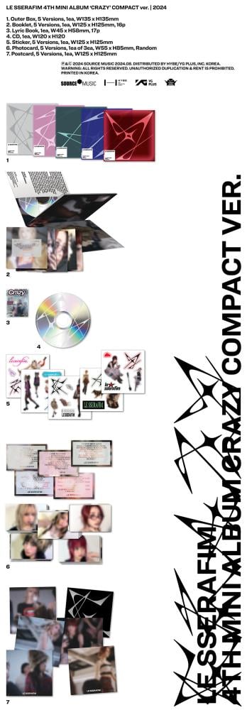LE SSERAFIM - Crazy (Compact Ver. - Random)