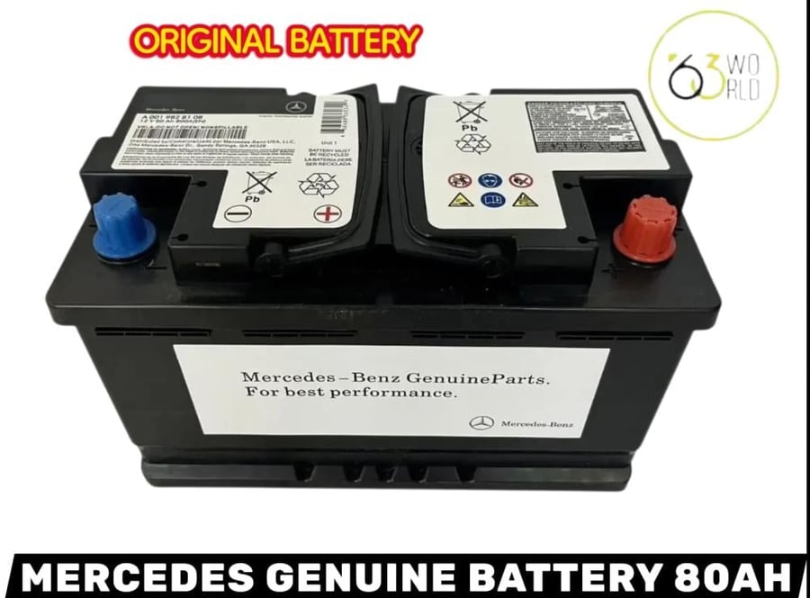 بطارية مرسيدس أصلية 12V 80AH 800A