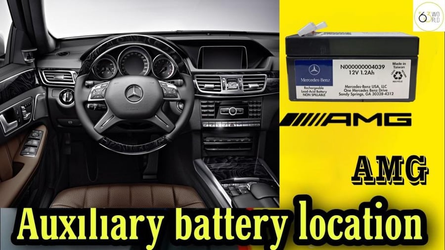 بطارية مرسيدس الإضافية 12V 1.2Ah – أصلية (Auxiliary Battery)