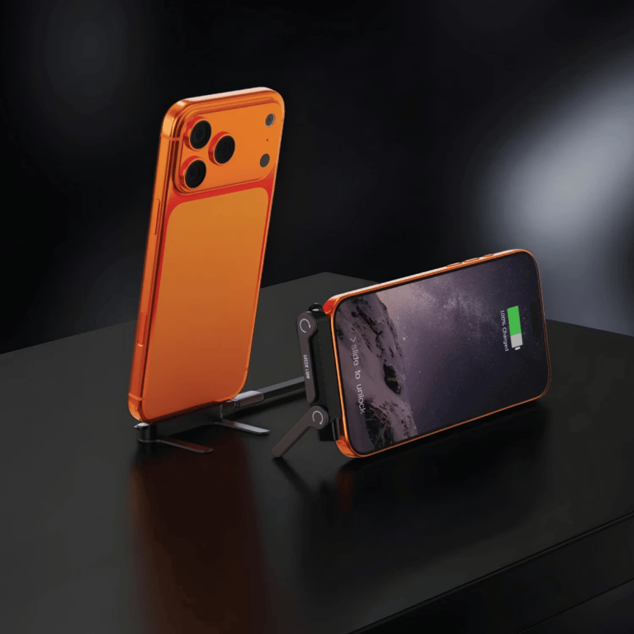 جرين ليون كابل USB-C إلى USB-C بقوة 240W مع حامل جوال قابل للطي 2 في 1 – بطول 1.2 متر