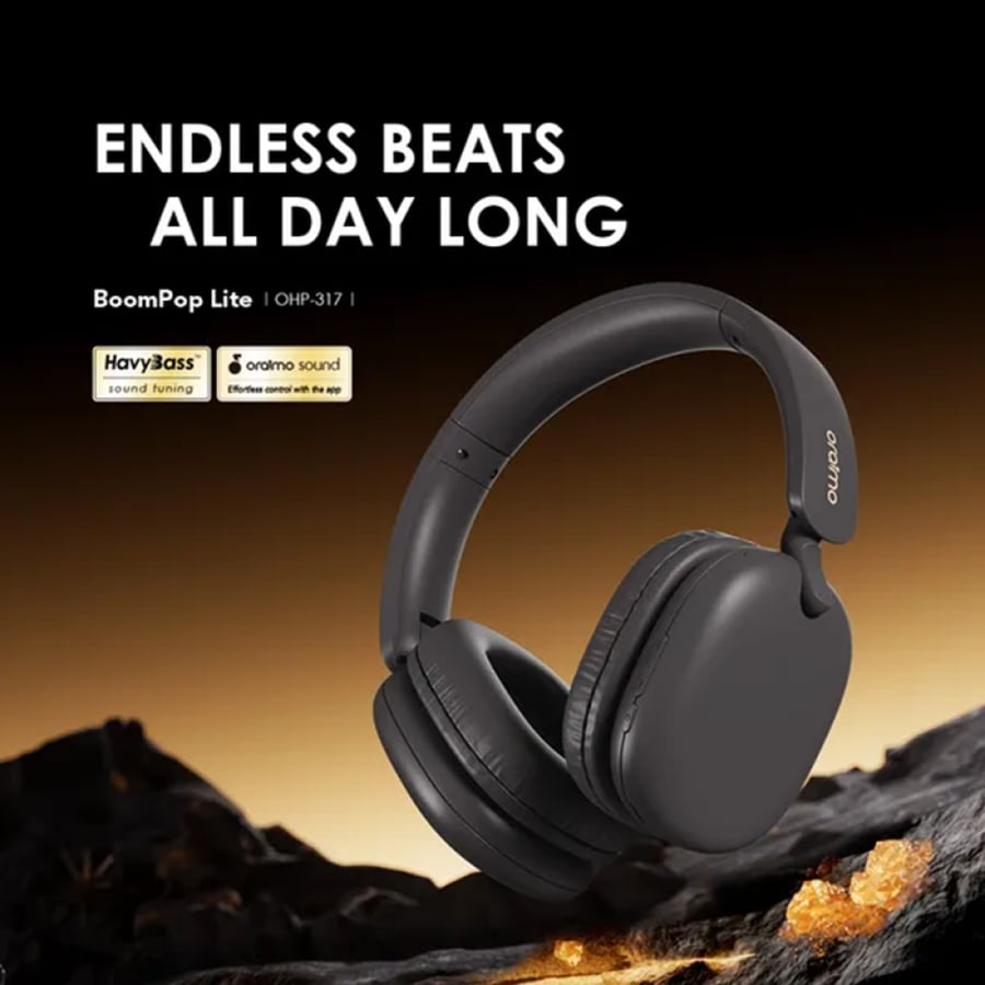 سماعة رأس أورايمو لاسلكية بوم بوب لايت بخاصية إلغاء الضوضاء البيئية وصوت مكاني بتقنية Sound360