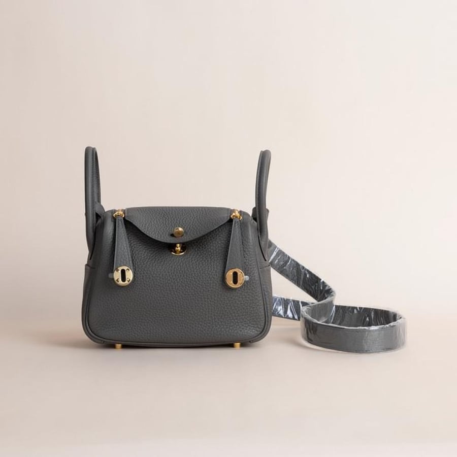 . Mini Lindy 18cm Clemence leather