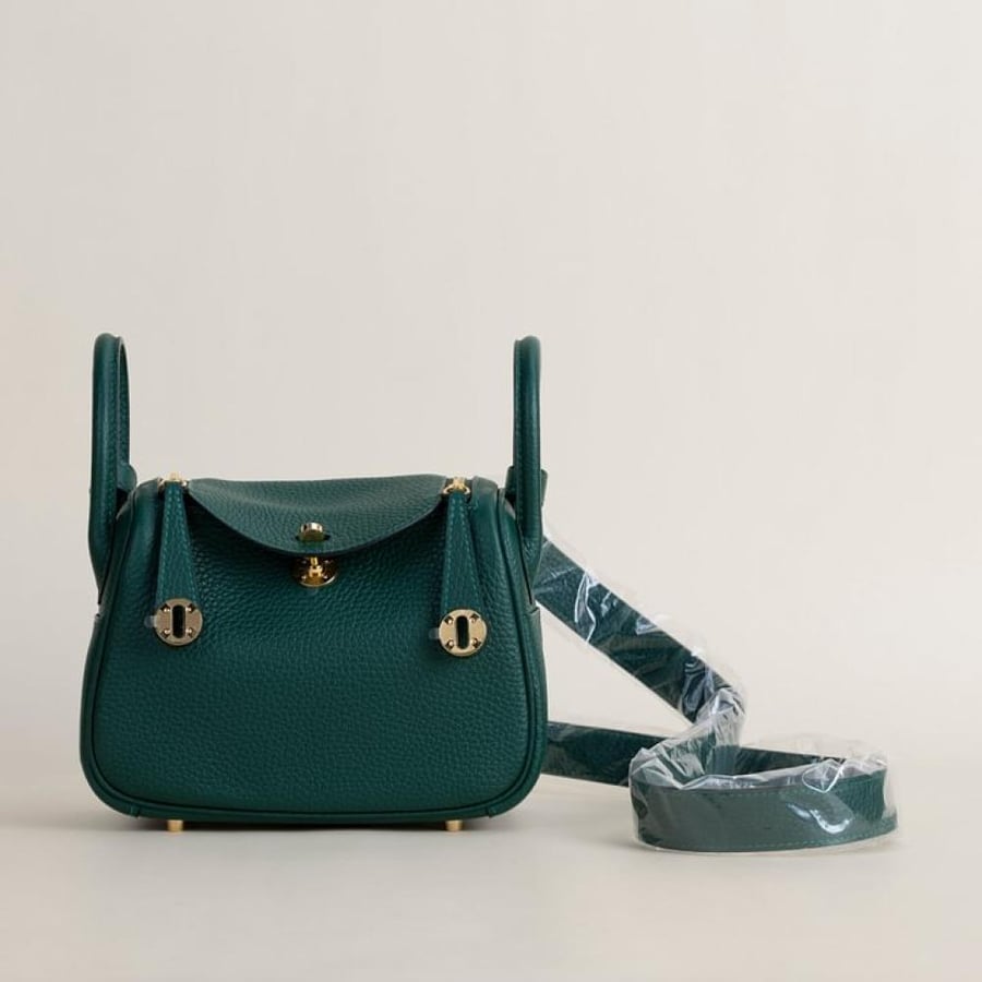 . Mini Lindy 18cm Clemence leather