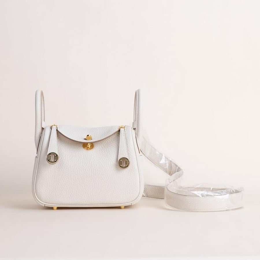 . Mini Lindy 18cm Clemence leather