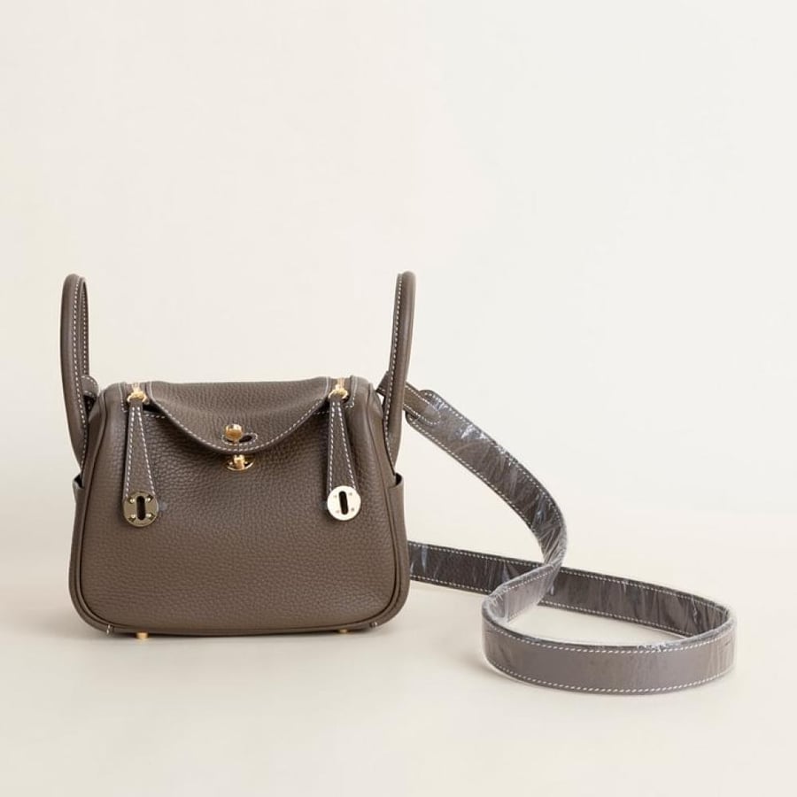 . Mini Lindy 18cm Clemence leather
