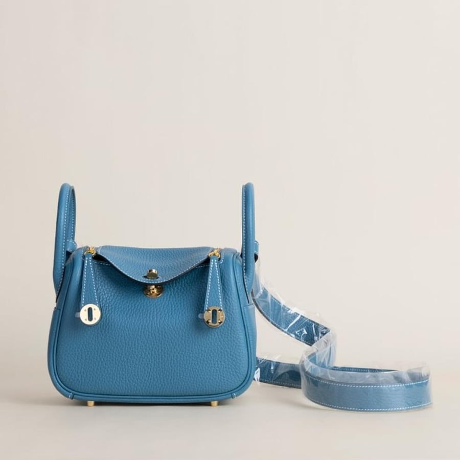 . Mini Lindy 18cm Clemence leather