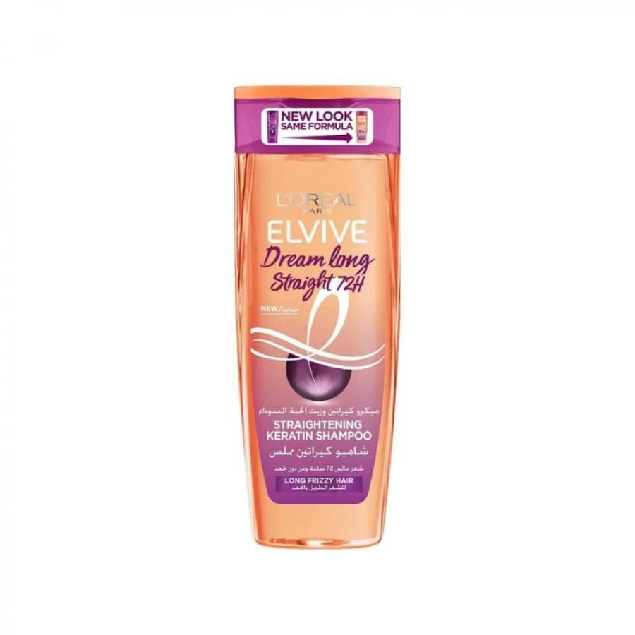 LOreal Paris Elvive Keratin Smoothing Shampoo for Long and Curly Hair 400ml