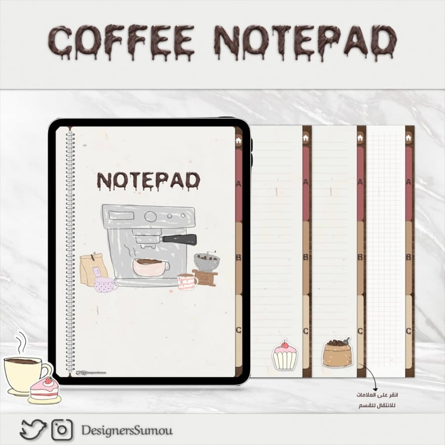 Coffee notepad