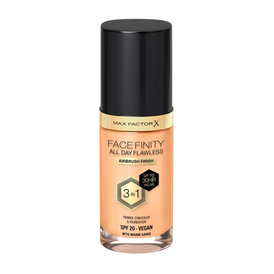 Max Factor 3 in 1 face foundation Venti Flexi Hold number: 70 and Sand color