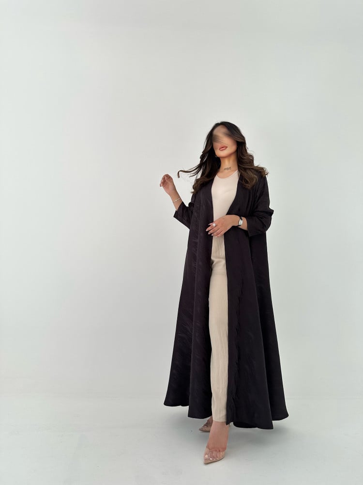 قماش الجاكار للعبايات - عنابي - خمرة