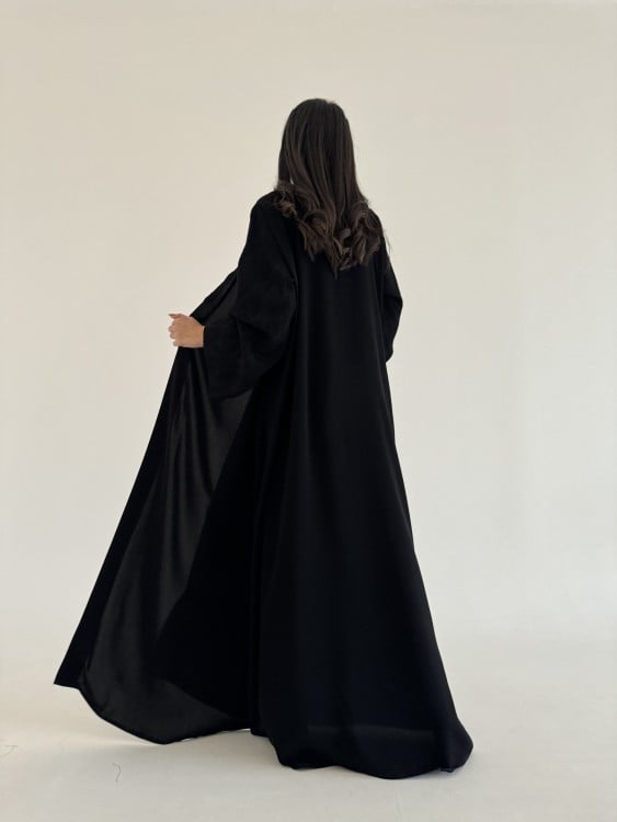 عبايه كلوش كريب - خمرة