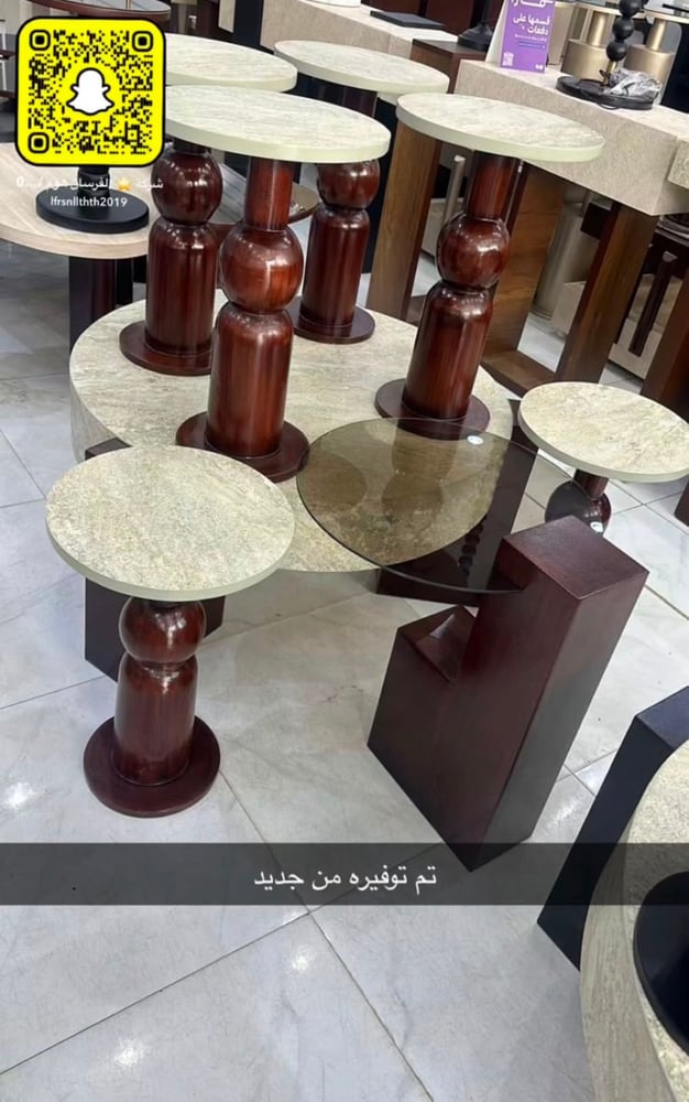طاولات حبيتن كبيره مع 6 خدمات