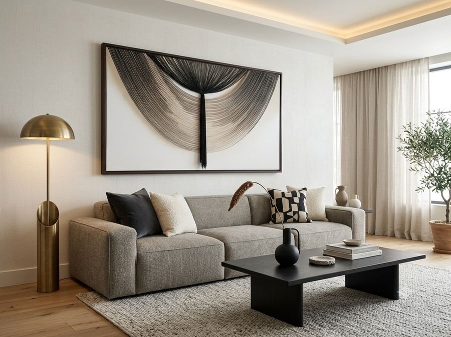 لوحة هدب ايطار بني 200* 100